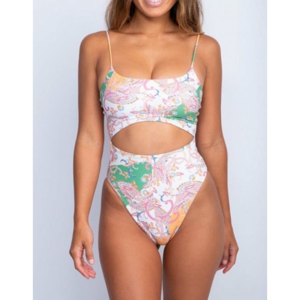 NEW Skatie Madison Cut out one piece Swimsuit in Antigua